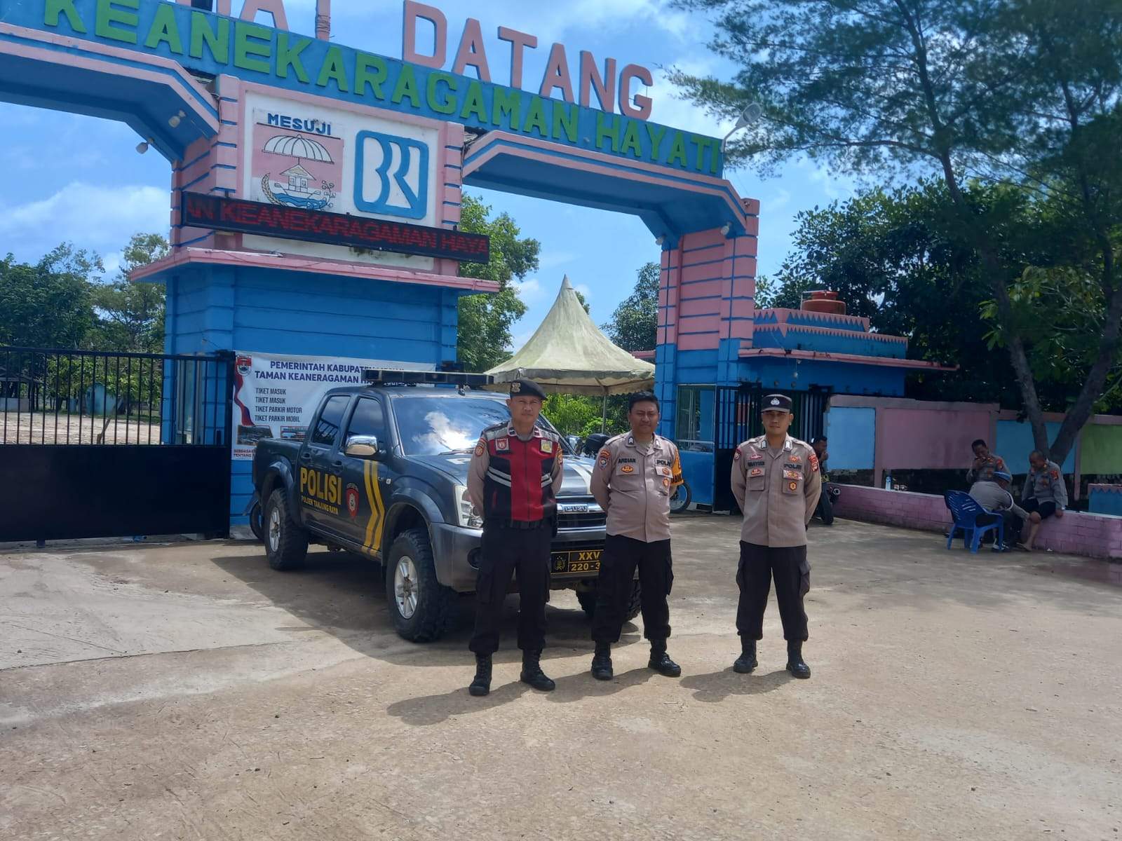 Polres Mesuji Kerahkan 40 Personel Guna Mengamankan Water Park Taman Kehati Selama Musim Libur Panjang