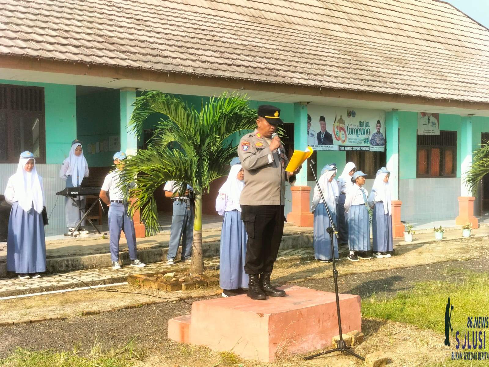 Sat Binmas Polres Mesuji Laksanakan Binluh di SMAN 2 Simpang Pematang