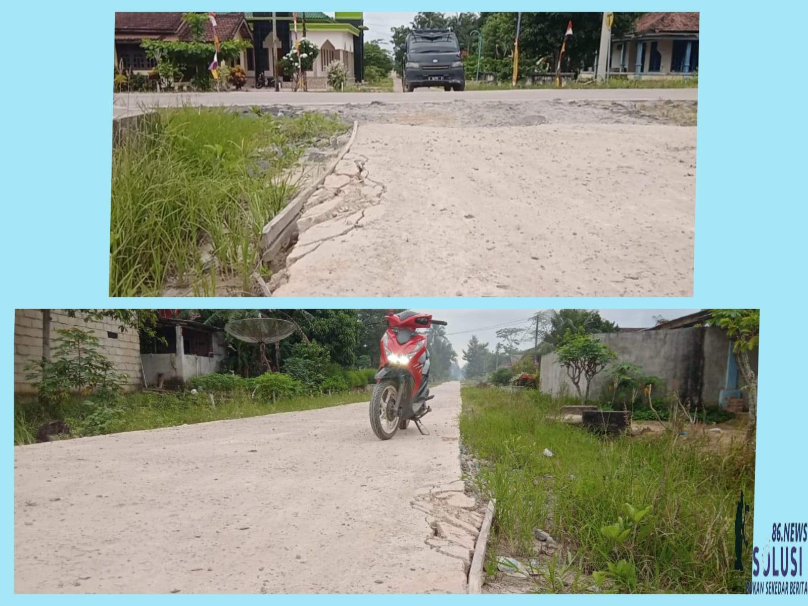 Pembangunan Jalan Rabat Beton Desa Tanjung Menang Raya Diduga Jadi Ajang Korupsi