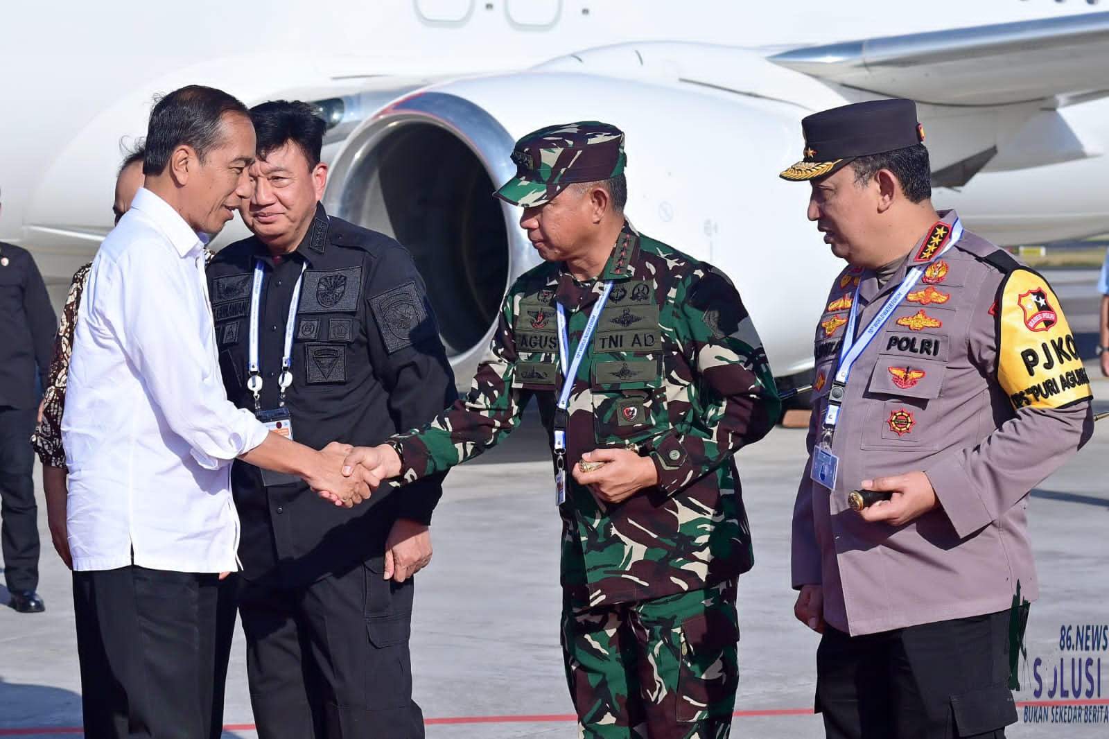 Pimpin KTT World Water Forum, Panglima TNI Sambut Kedatangan Presiden Jokowi Di Bali