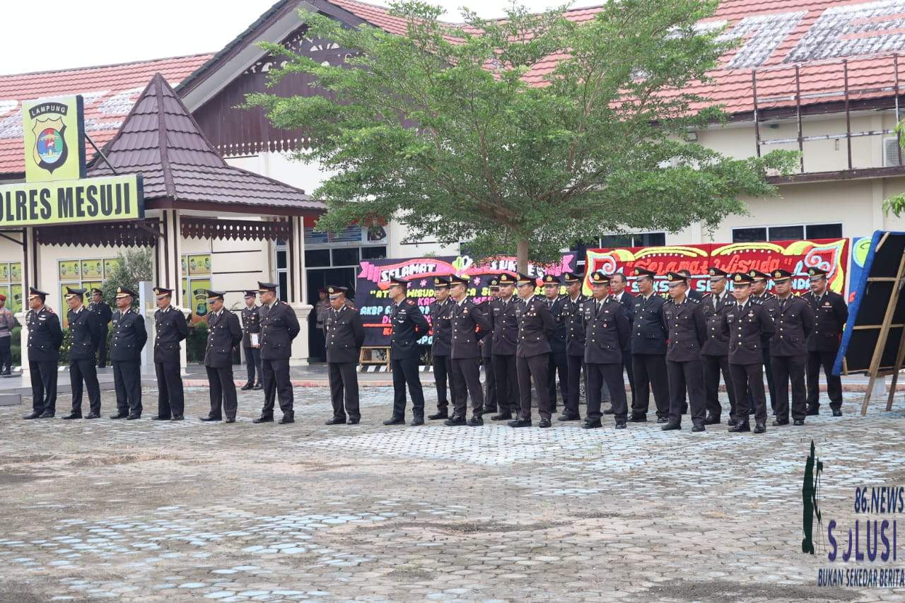 Dalam Rangka Peringati Hari Lahir Pancasila Tahun 2024, Polres Mesuji Gelar Upacara